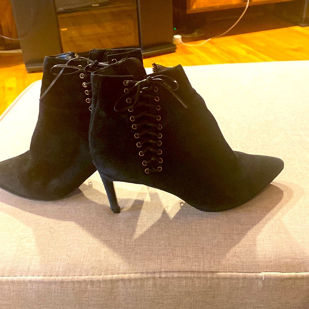 Design lab suede black detailed boot